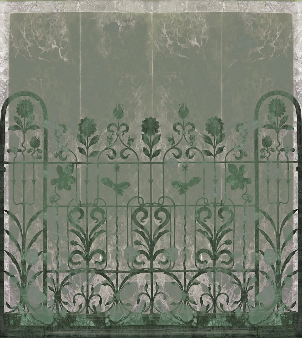 Fototapeta ogrodowe kraty Wall&Deco WET_SG1902 WET SYSTEM 2019