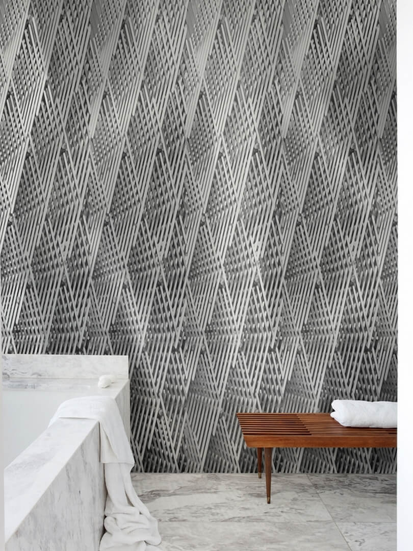 Fototapeta geometryczna z efektem 3D Wall&Deco WET_WL1902 WET SYSTEM 2019