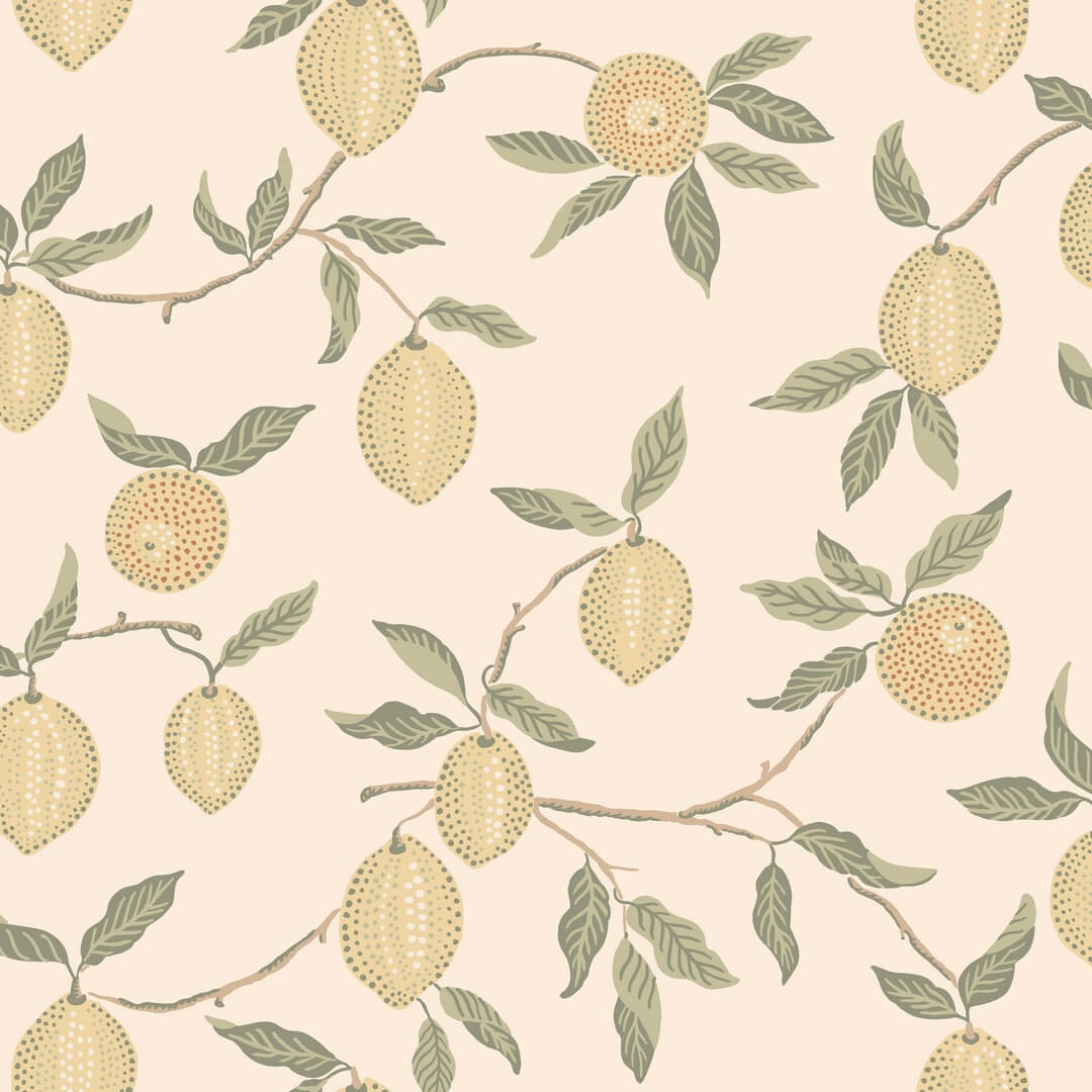 Tapeta cytryny Sandberg S10666 Limone Yellow Villa Como
