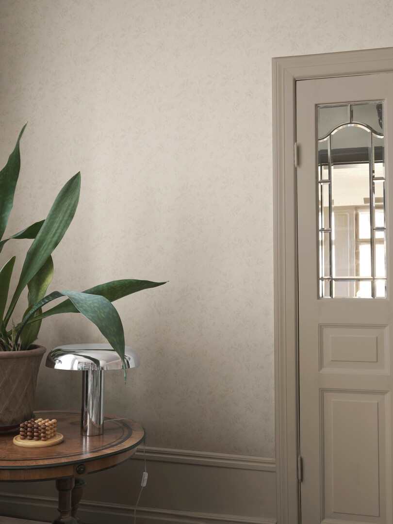 Tapeta liście Sandberg S10677 Mila Beige Villa Como
