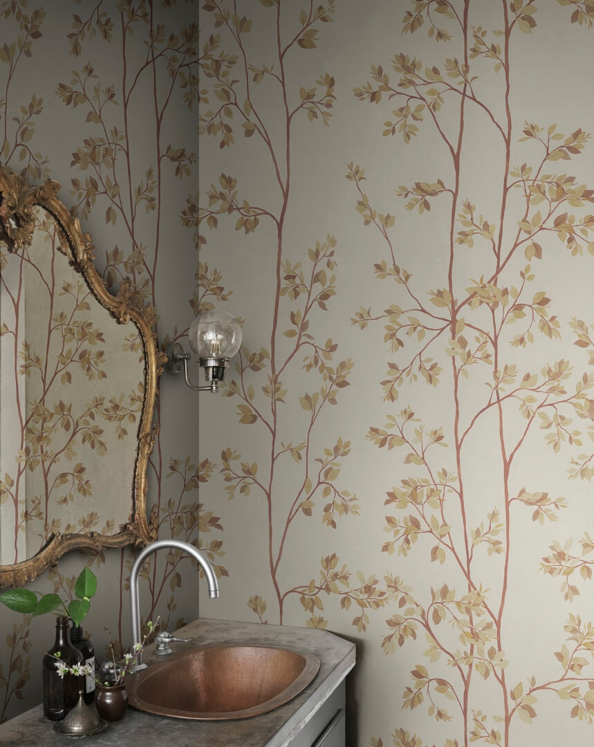 Fototapeta pnące gałęzie Sandberg S10702 Laura Beige Villa Como