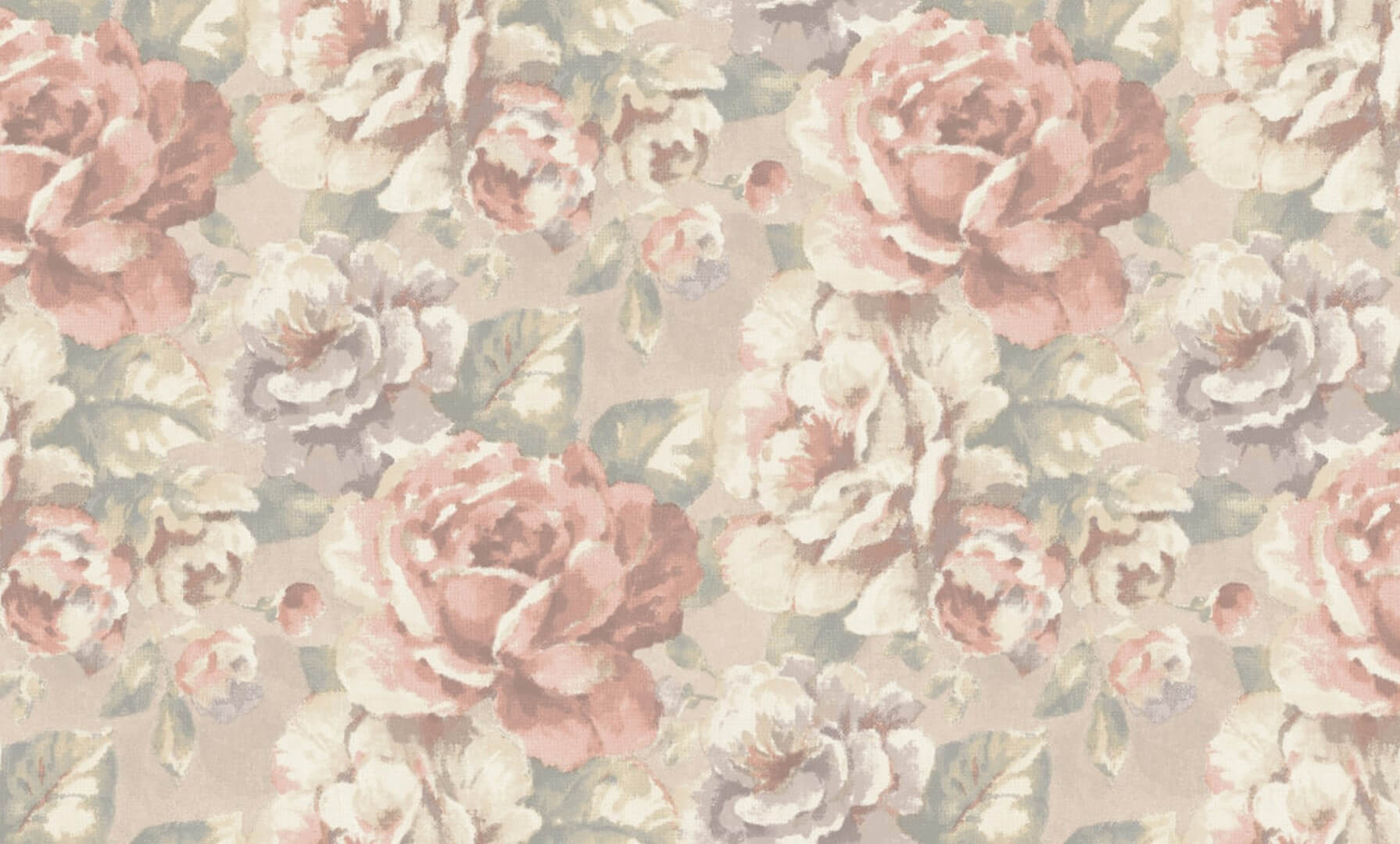 Tapeta kwiaty vintage Grandeco KE3002 Keen - 106 cm szer.