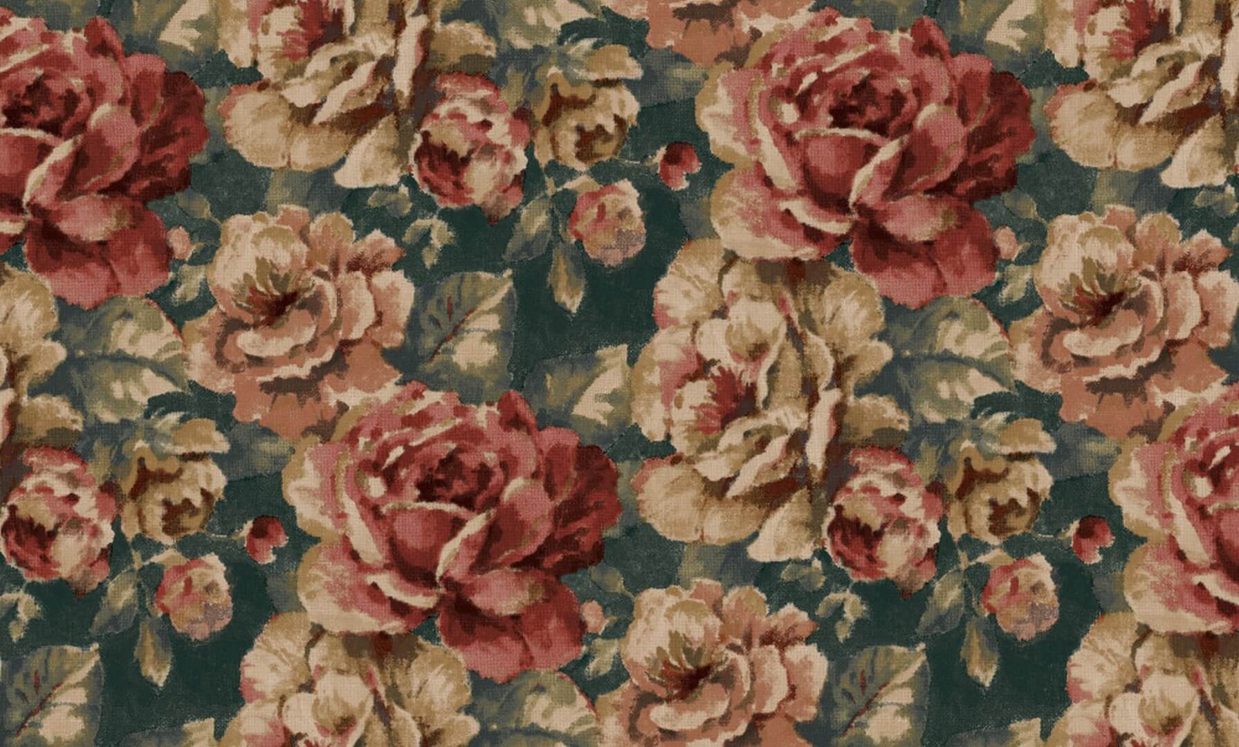Tapeta kwiaty vintage Grandeco KE3004 Keen - 106 cm szer.