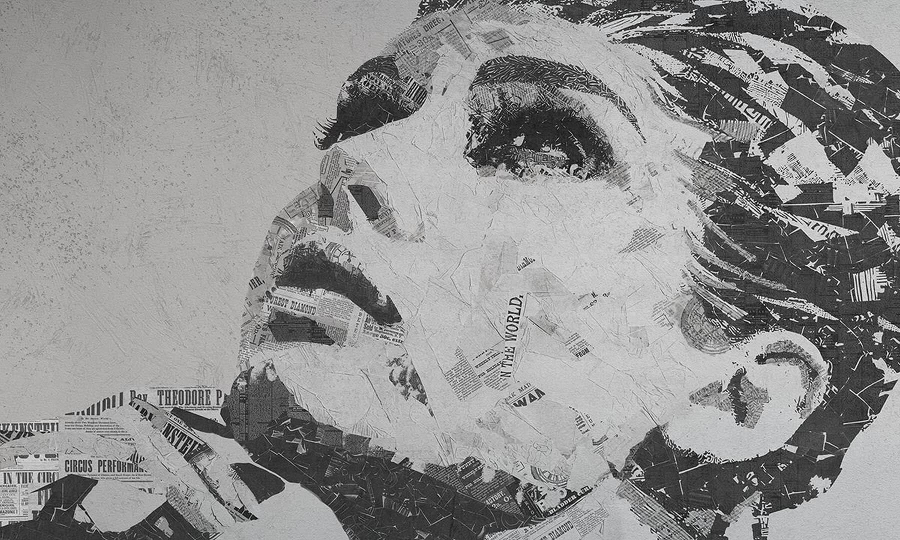 Fototapeta artystyczny portret Audrey Wall Art
