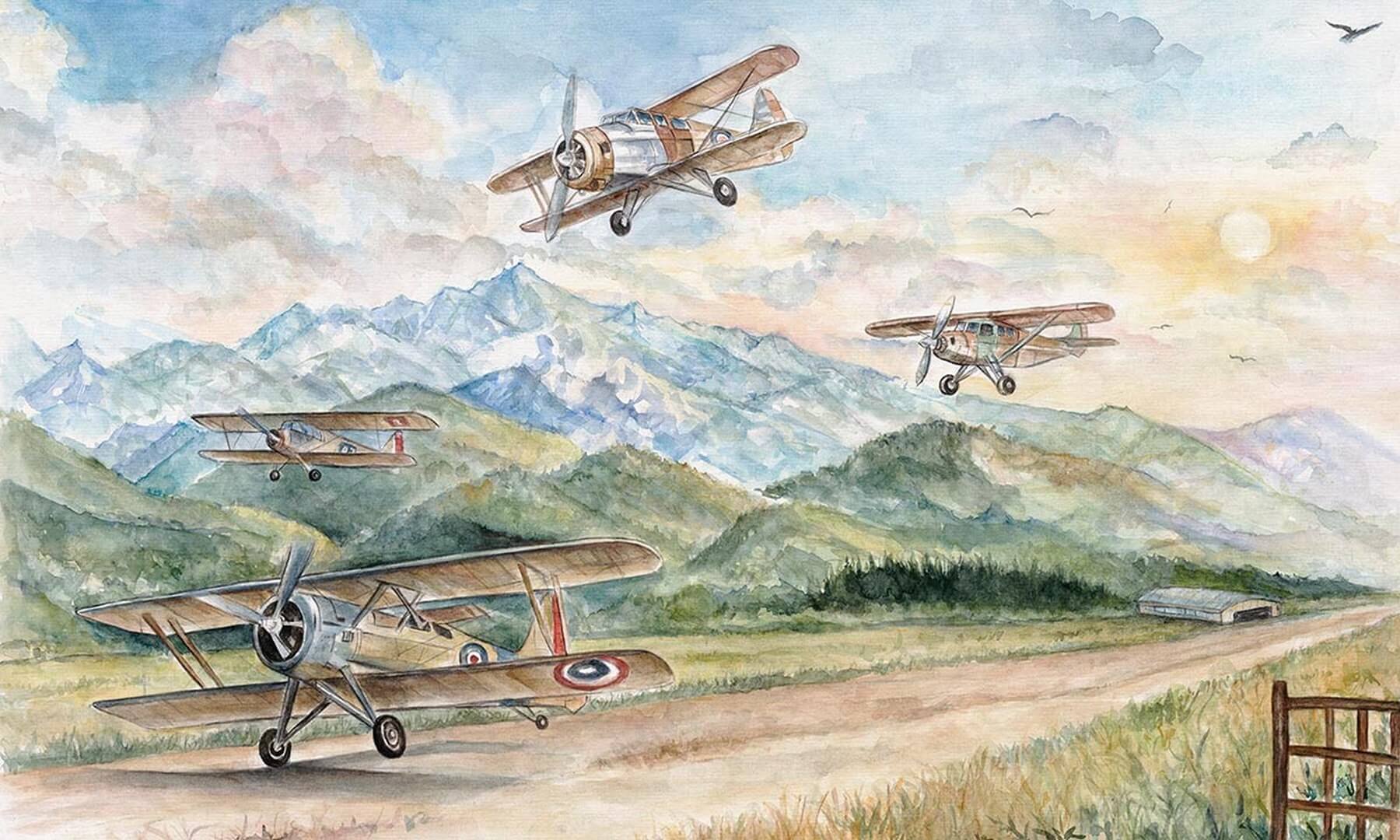 Fototapeta samoloty Aviator Wall Art