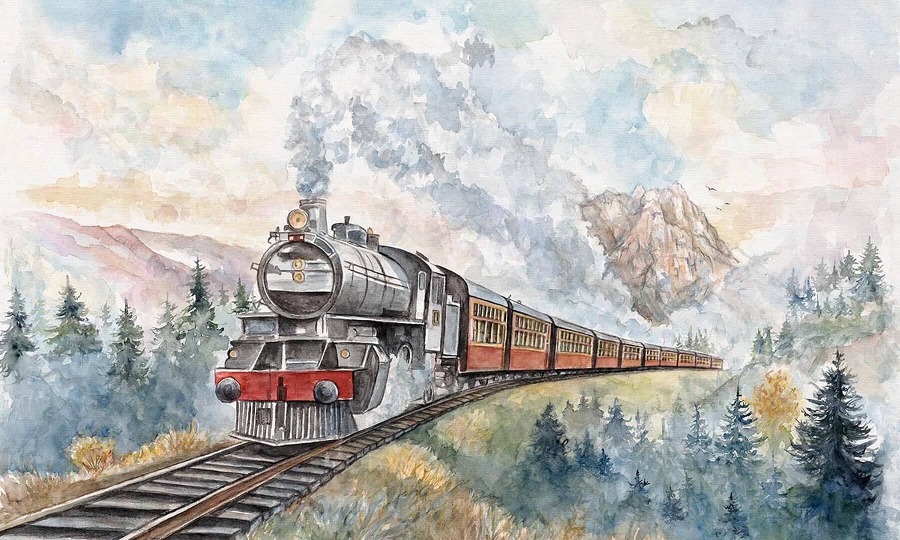 Fototapeta pociąg Express Wall Art