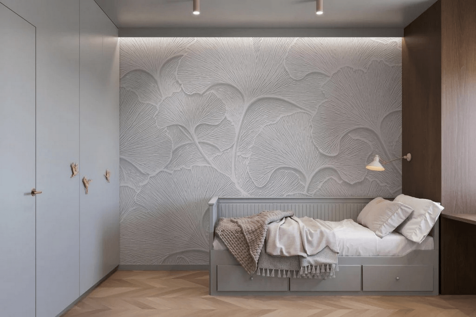 Fototapeta liście miłorzębu Perla Wall Art