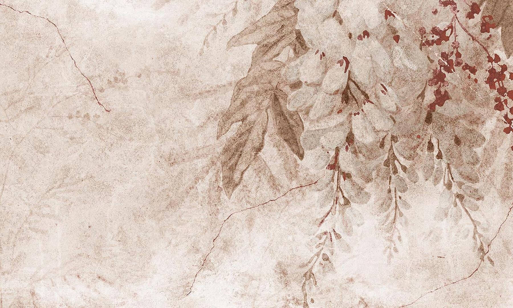 Fototapeta roślinna Wisteria Beige Wall Art