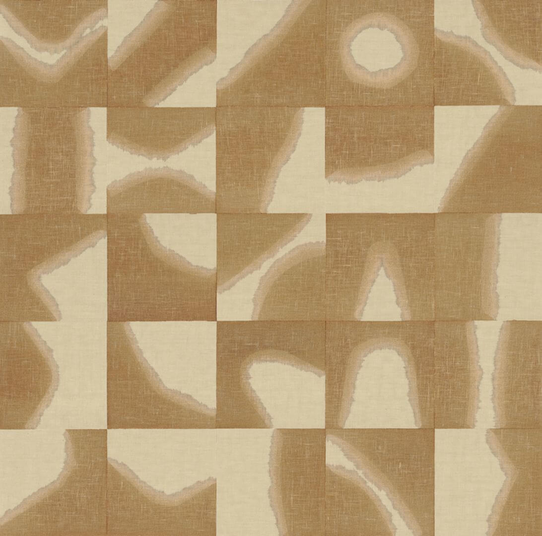 Tapeta tekstylna geometryczna Casamance 73680498 Arguin Mimbeau