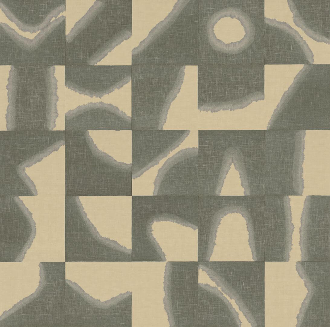 Tapeta tekstylna geometryczna Casamance 73680525 Arguin Mimbeau