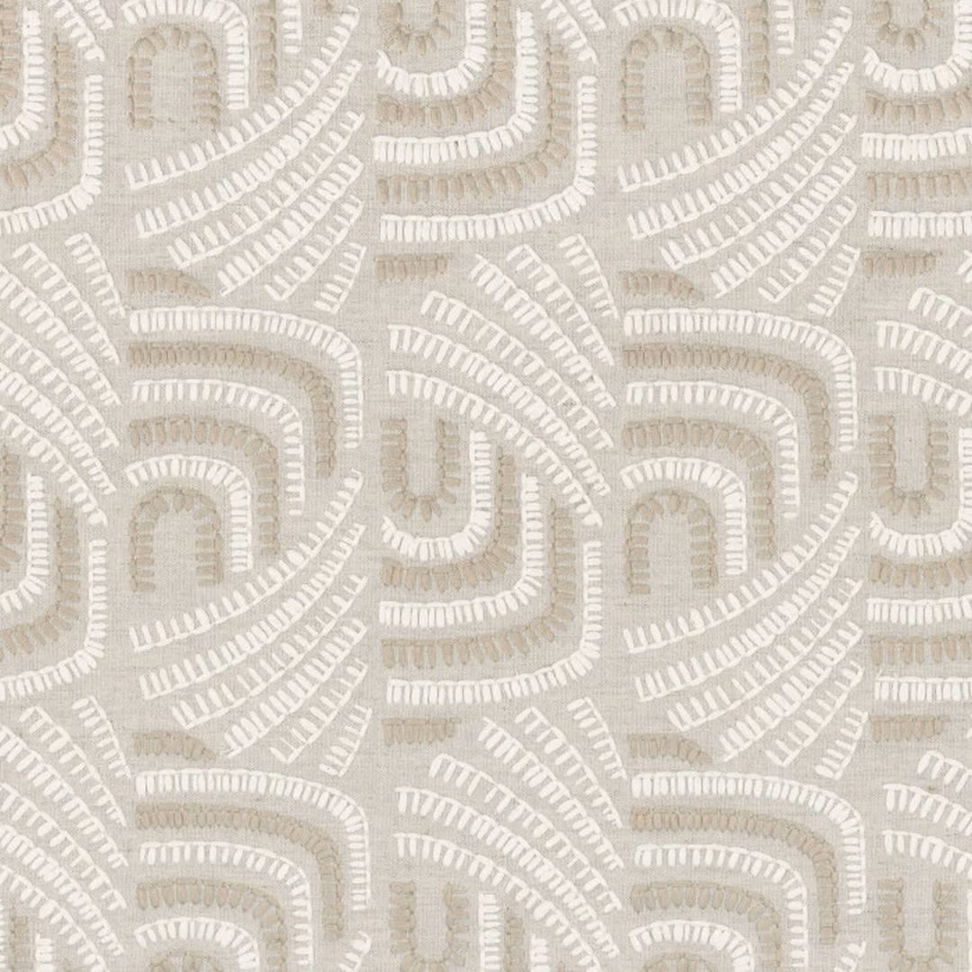 Tapeta tekstylna z haftem Casamance 77020137 Piquey Mimbeau