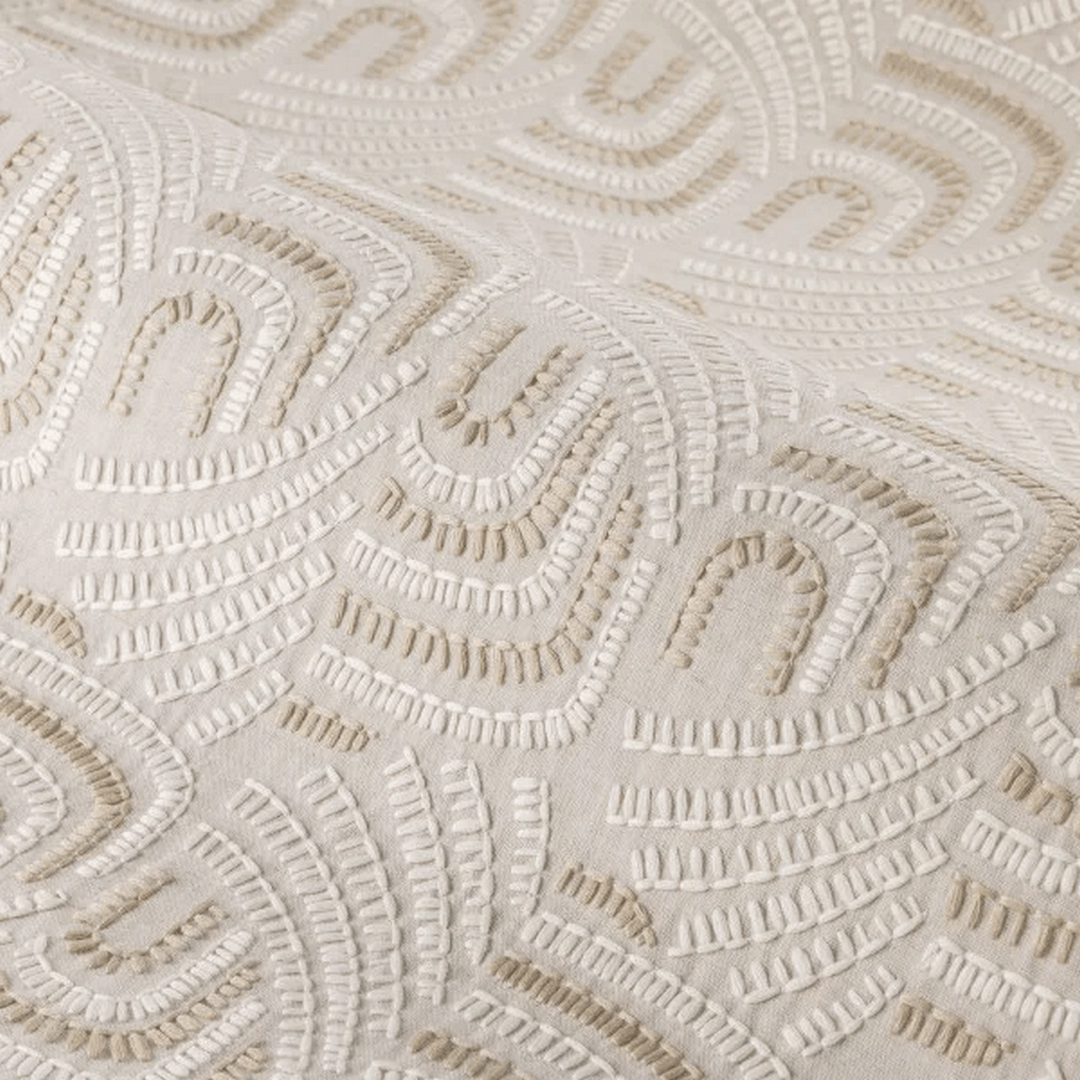 Tapeta tekstylna z haftem Casamance 77020137 Piquey Mimbeau