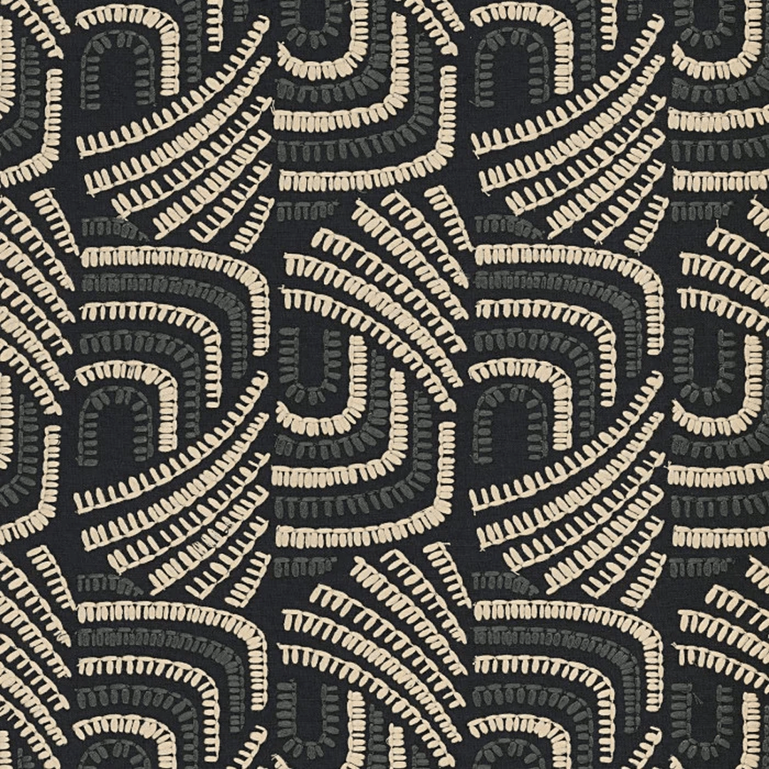Tapeta tekstylna z haftem Casamance 77020423 Piquey Mimbeau