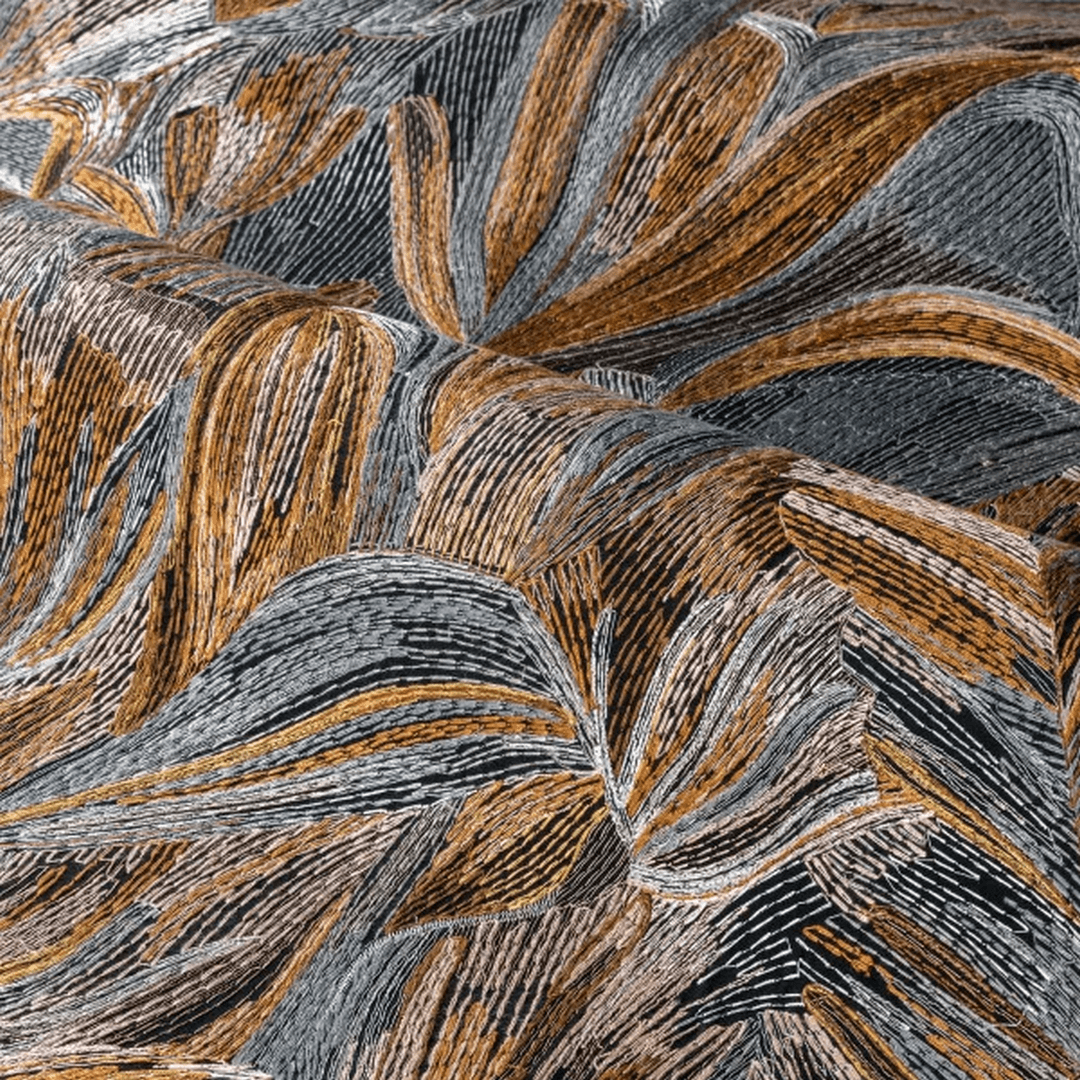 Tapeta tekstylna haftowane liście Casamance 72740253 Taormina