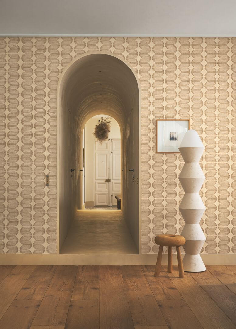 Tapeta naturalna z haftem Casamance 72970100 Isola Taormina