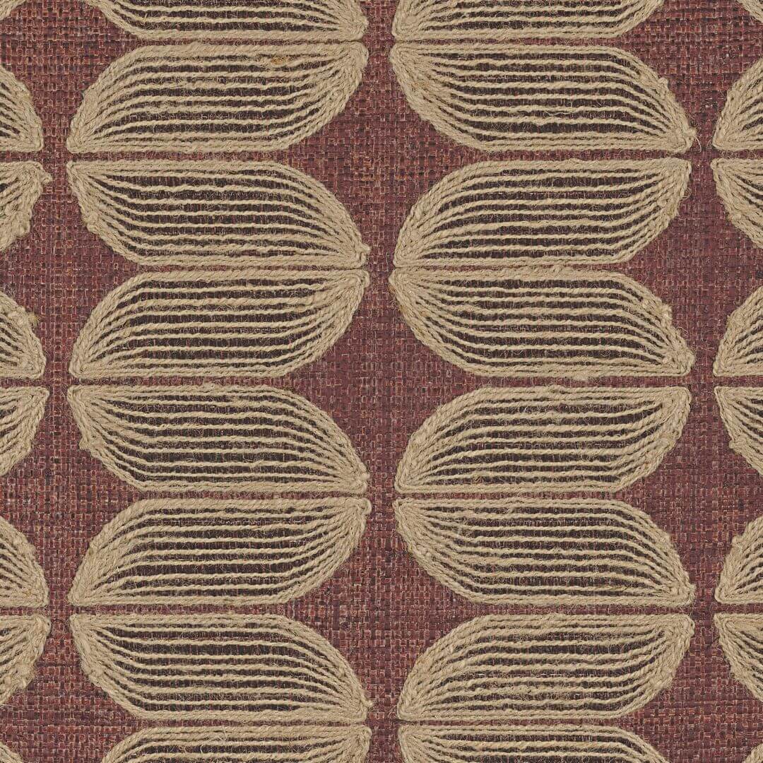 Tapeta naturalna z haftem Casamance 72970304 Isola Taormina