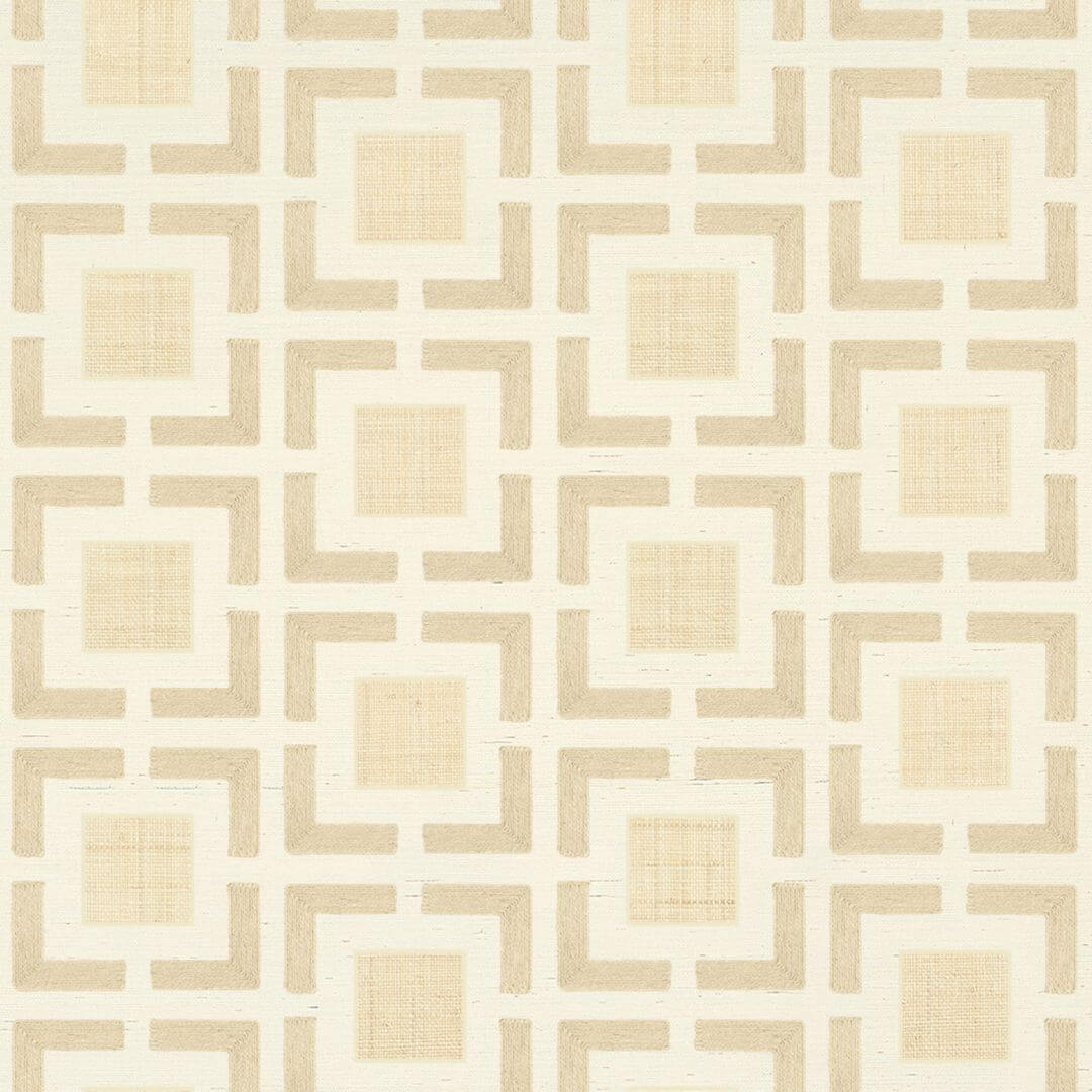 Tapeta naturalna z haftem Casamance 73060105 Biancavilla Taormina