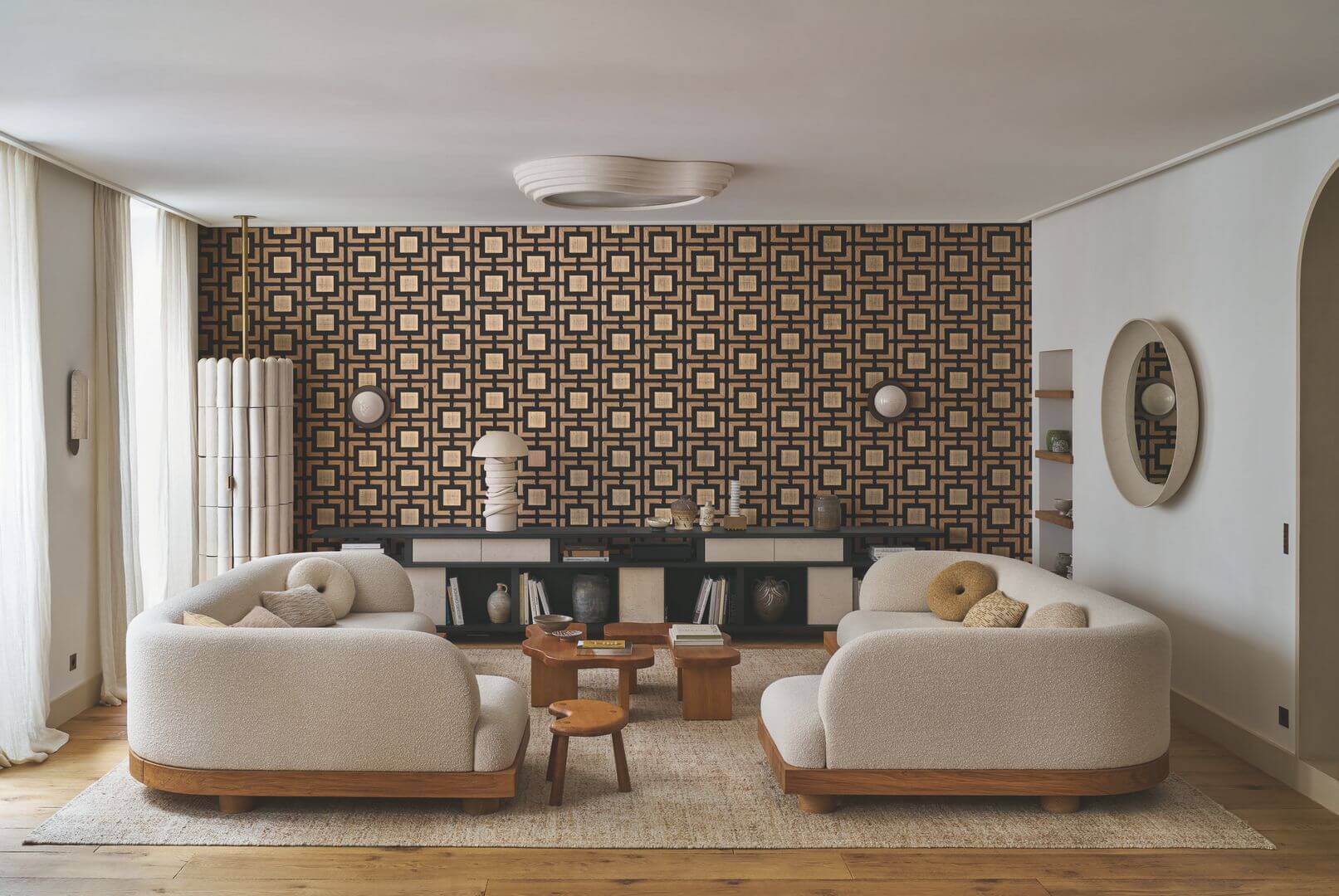 Tapeta naturalna z haftem Casamance 73060314 Biancavilla Taormina