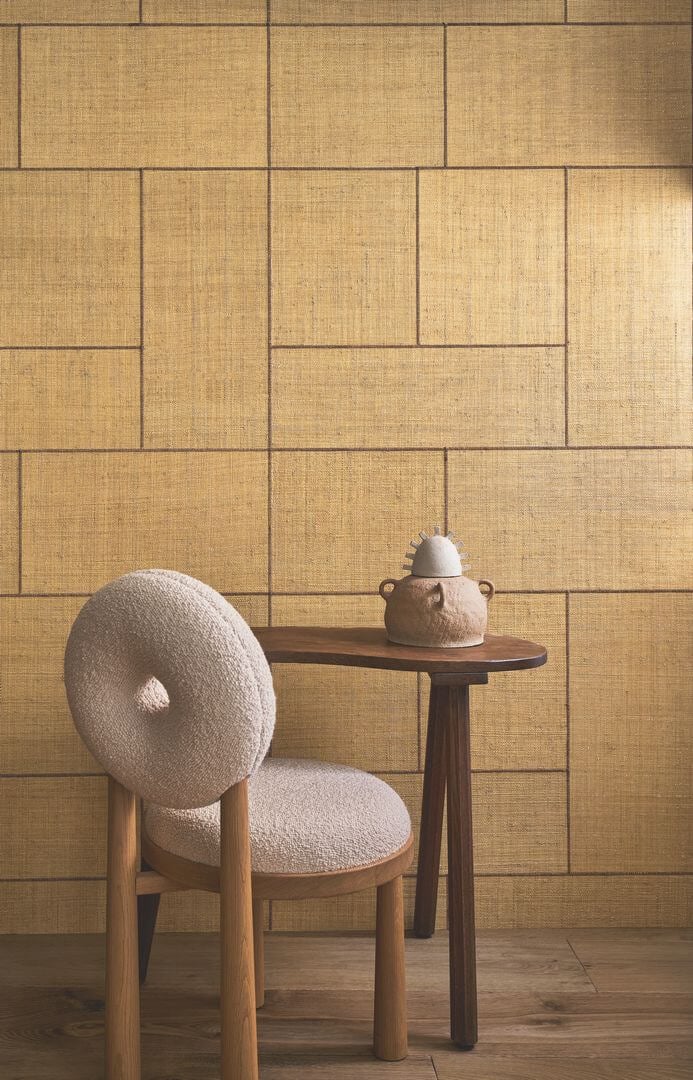 Tapeta naturalna delikatny haft Casamance 73820327 Curina Taormina