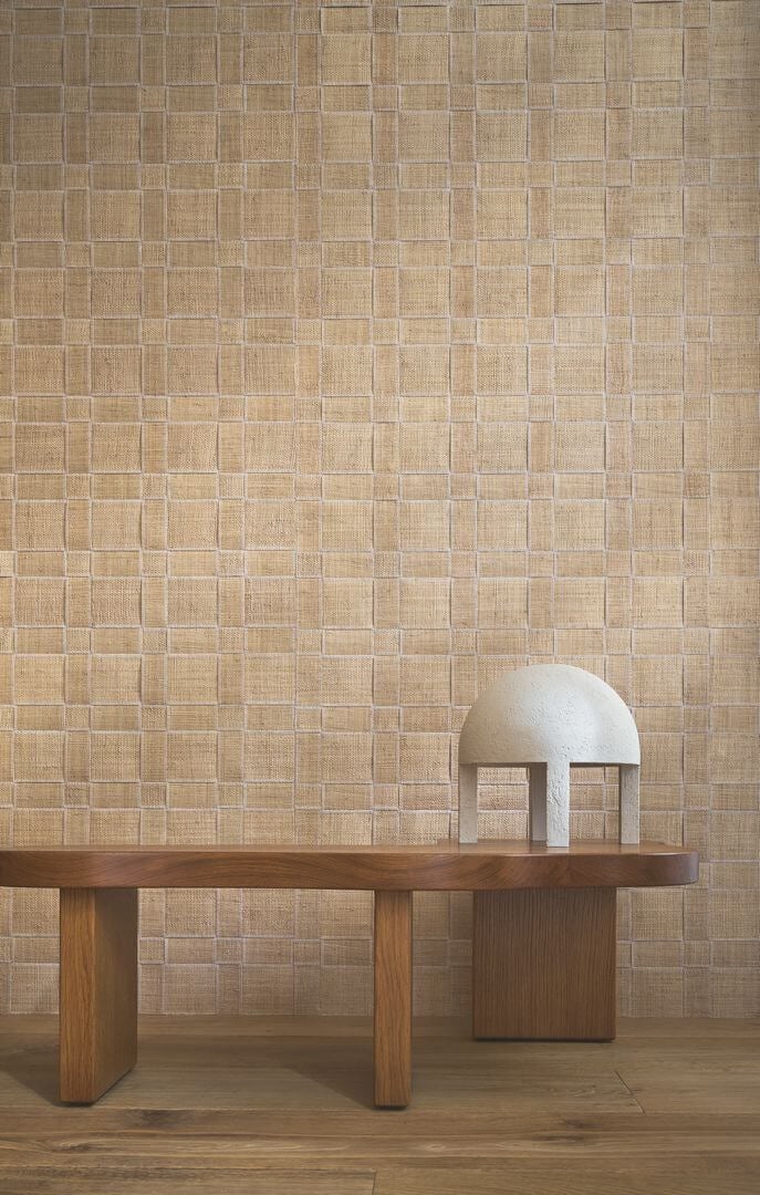 Tapeta naturalna geometryczna Casamance 74900355 Manoria Taormina
