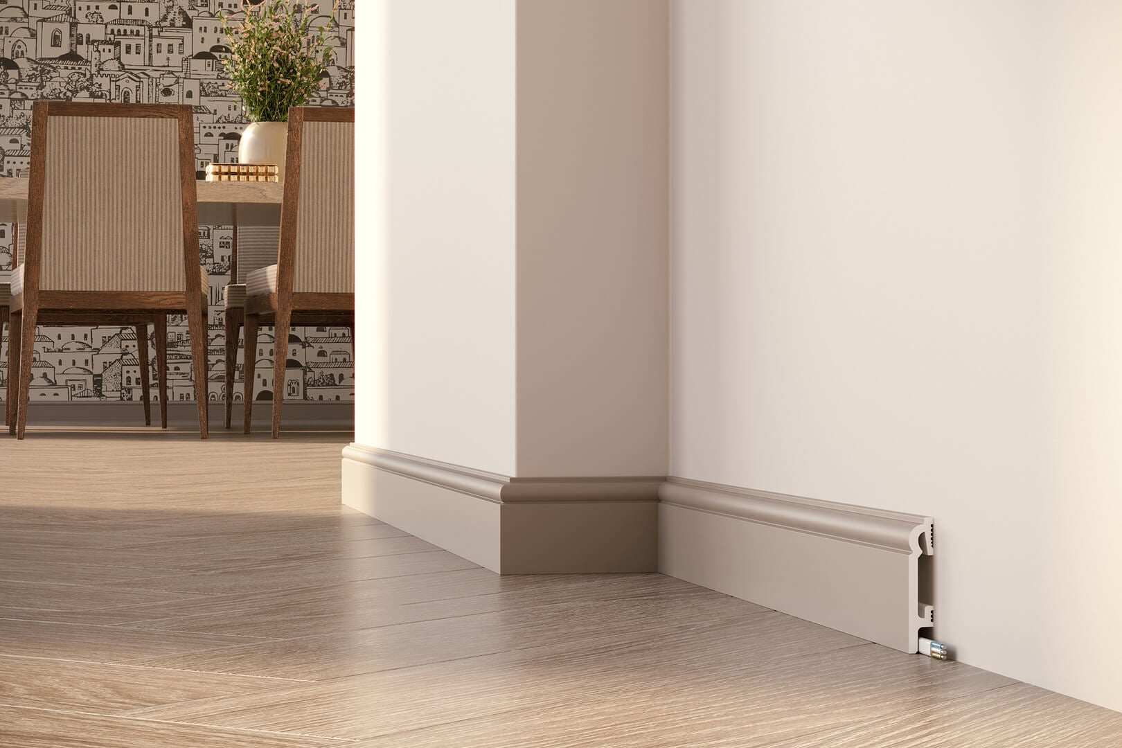 Listwa podłogowa malowana cappucino PF082C DuroFit – wys. 8 cm