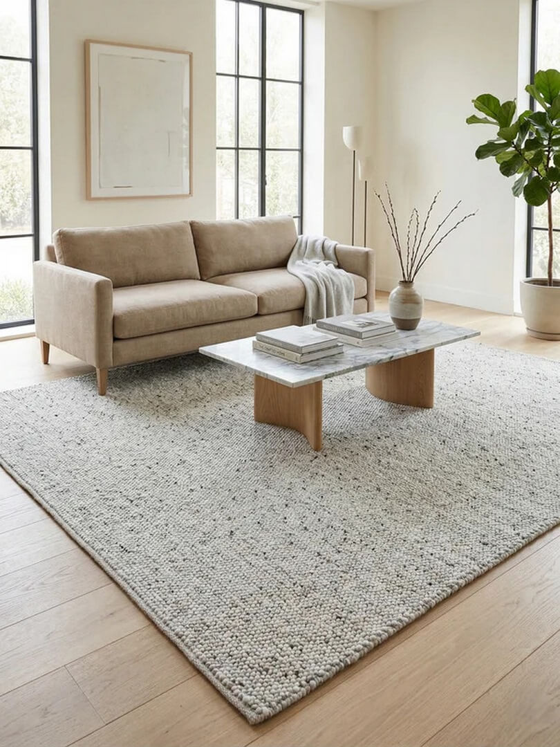 Dywan wełniany Mellow Gray Carpet Decor Fargotex