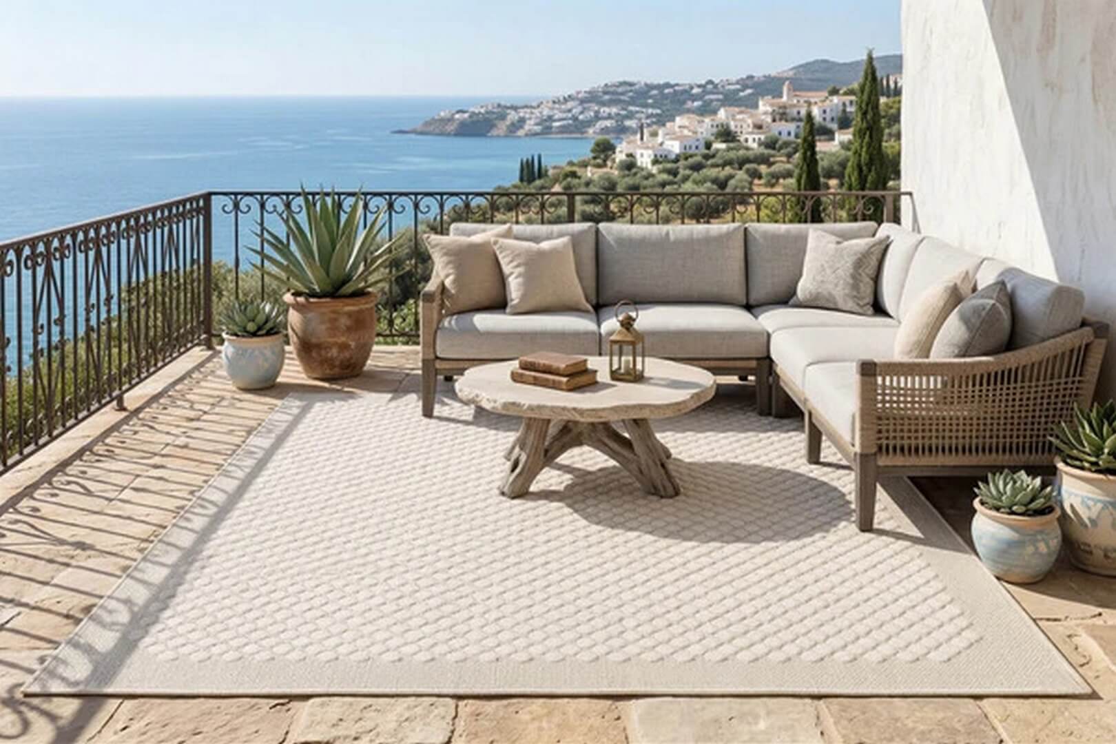 Dywan zewnętrzny geometryczny Hexa Carpet Decor Outdoor/Indoor