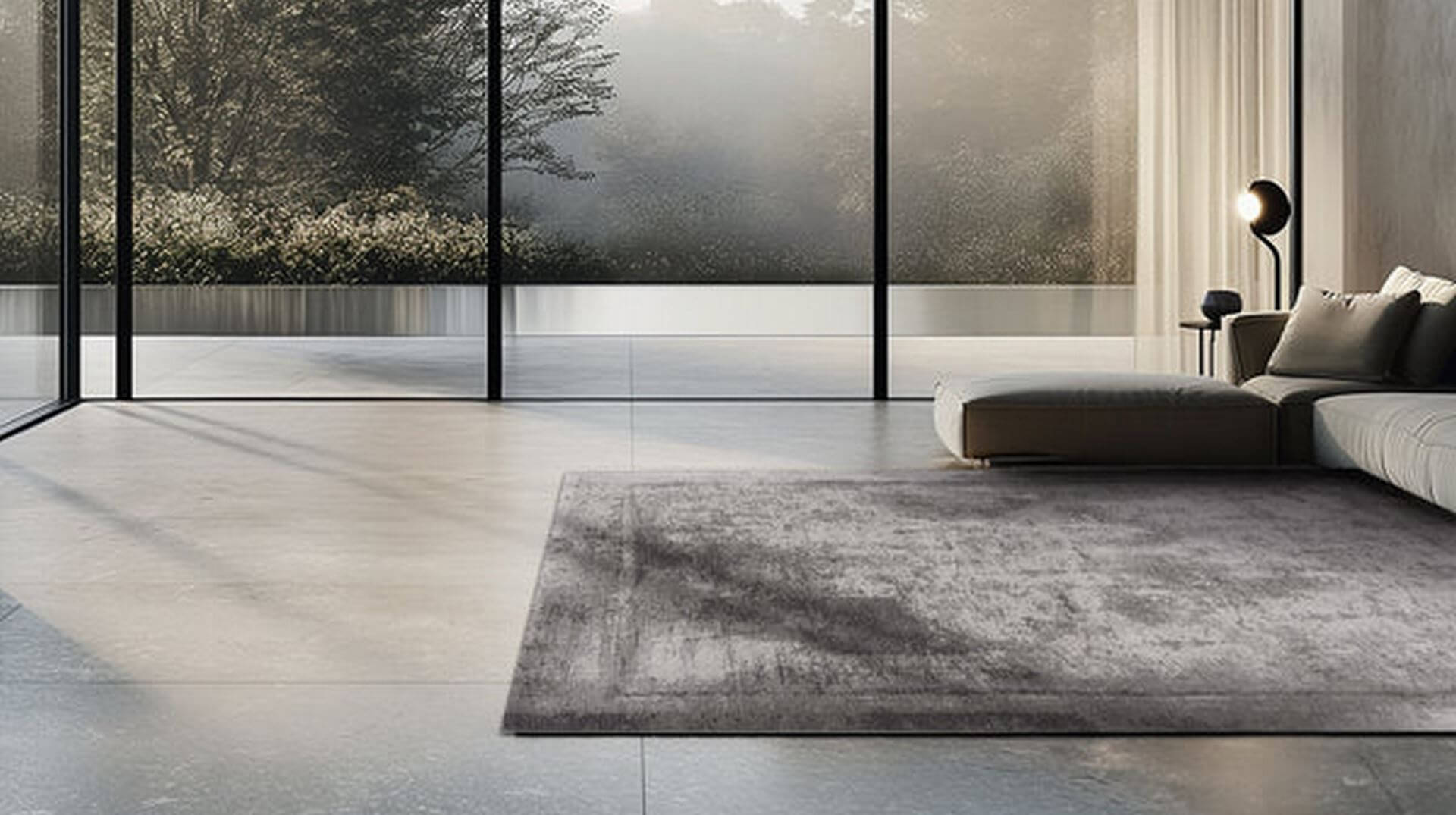 Dywan  betonowa przecierka Beto Anthracite Magic Home Carpet Decor