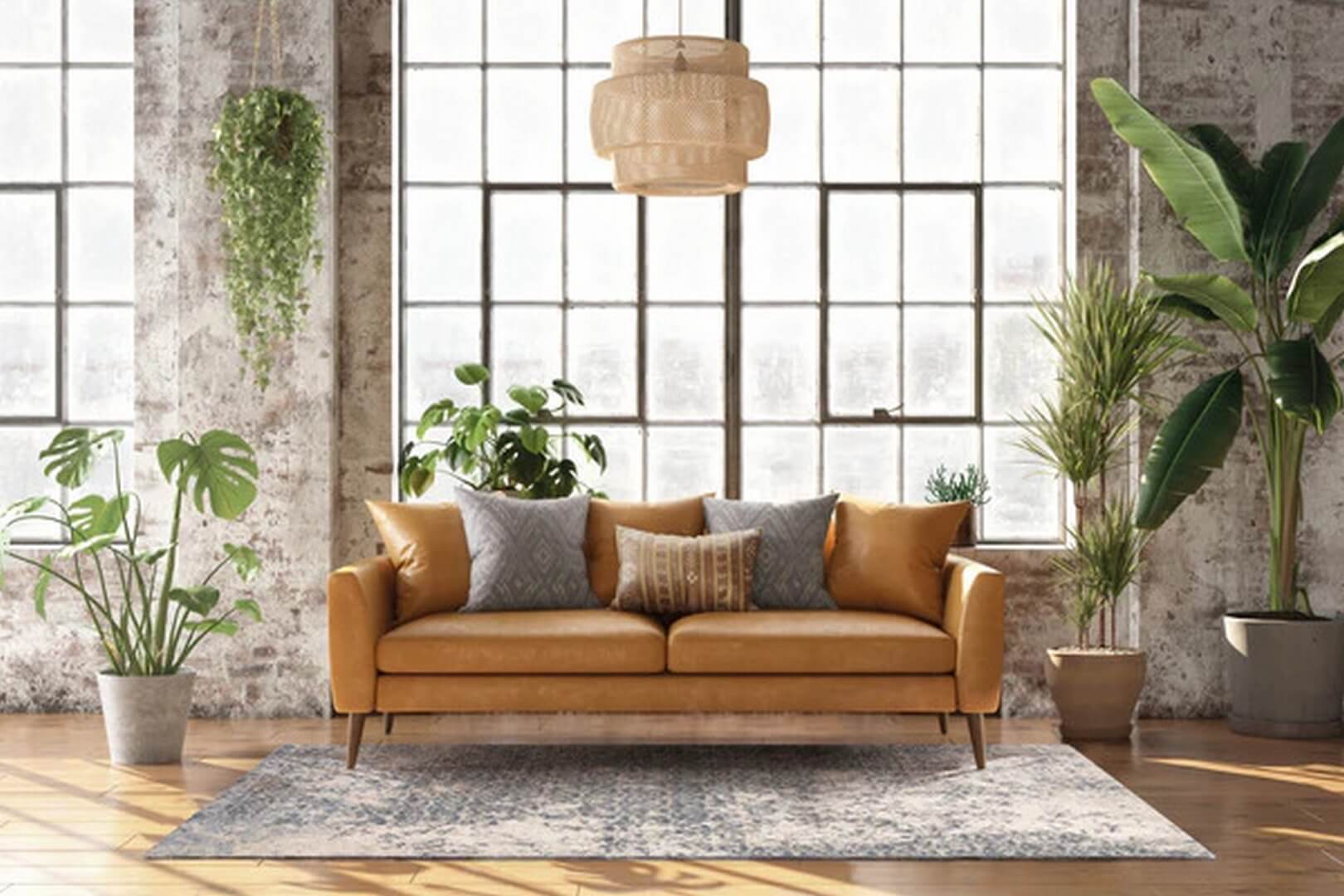 Dywan Ives Warm Blue Magic Home Carpet Decor