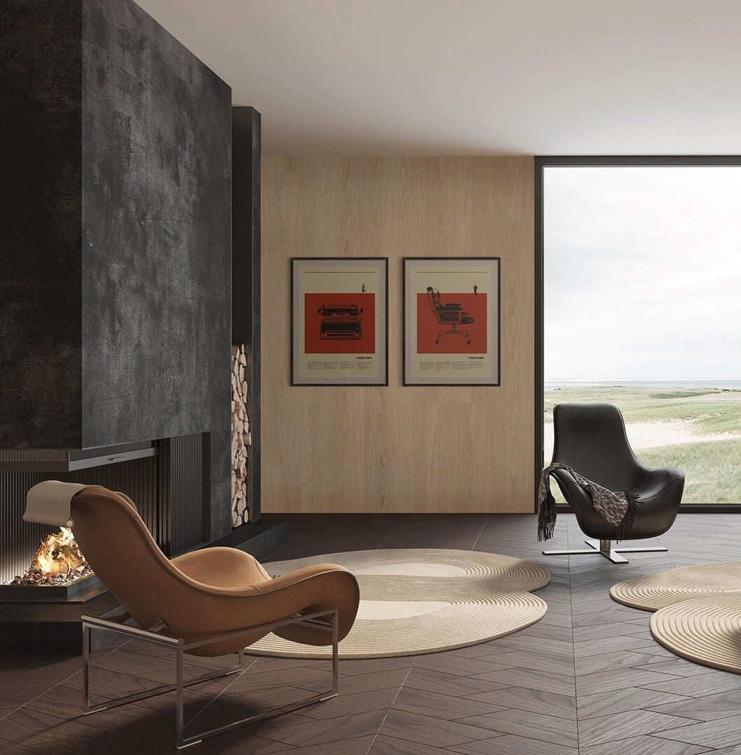 Tapeta naturalny fornir jodełka KT Exclusive Architects ARW022 Pure Wood Veneer