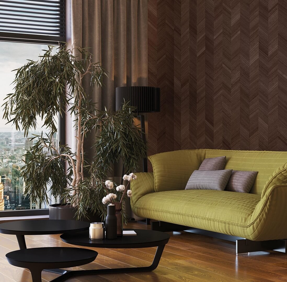 Tapeta naturalny fornir jodełka KT Exclusive Architects ARW220 Pure Wood Veneer