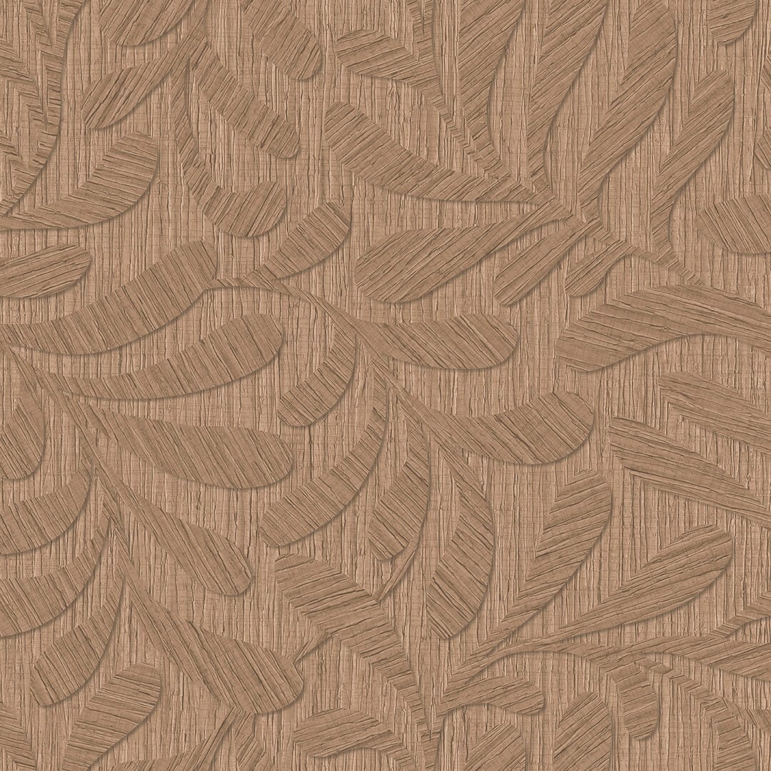 Tapeta liście inspirowane intarsją Decoprint TN29053 Marquetry Terra Nova