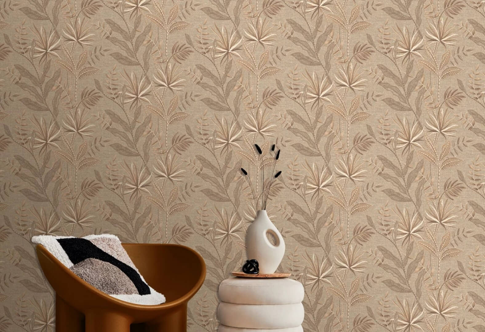 Tapeta tropikalne liście Decoprint TN29081 Tropical Weave Terra Nova