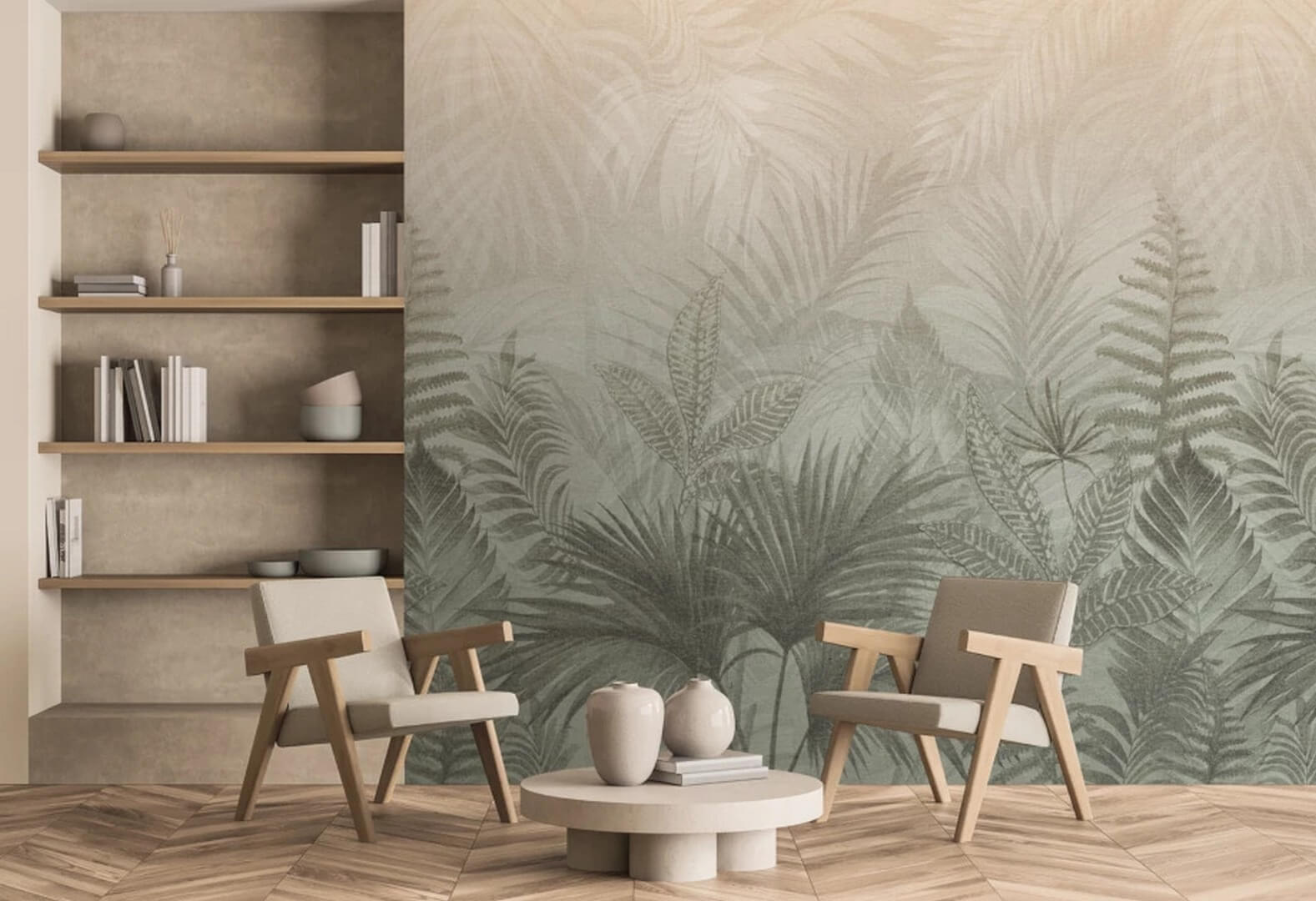 Mural tropikalne liście Decoprint TND29096 Blended Tropica Terra Nova