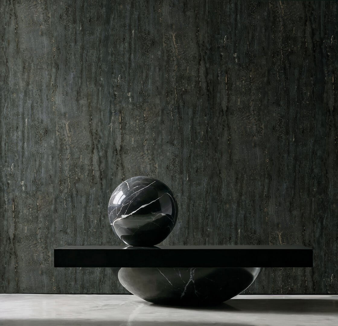 Tapeta inspirowana surową skałą Texam ST200 Obsidia Stone