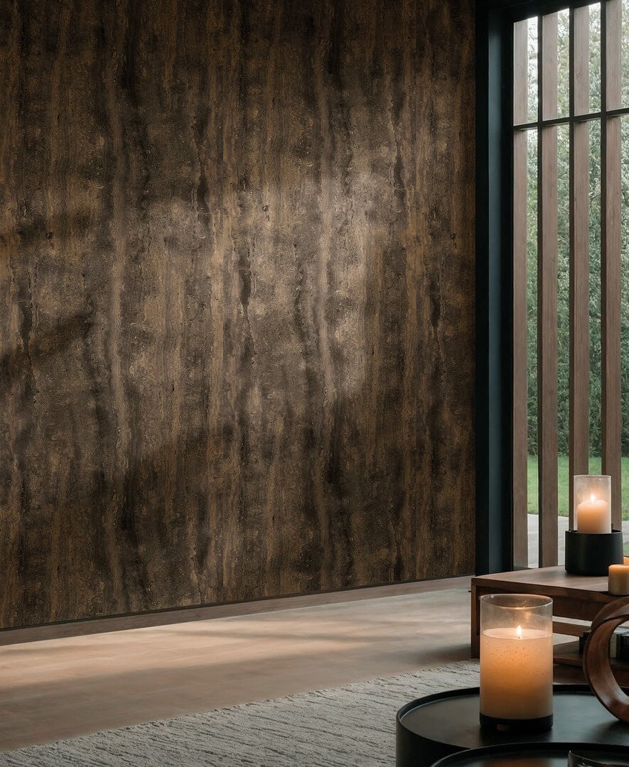 Tapeta inspirowana surową skałą Texam ST203 Obsidia Stone