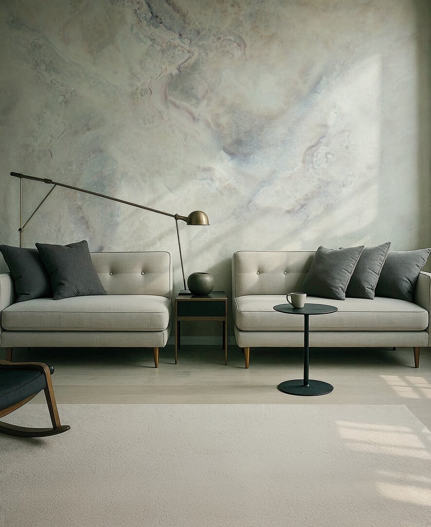 Mural inspirowany marmurem Texam ST404 Nox Stone