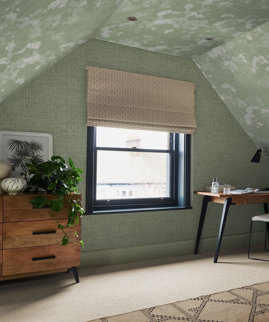 Tapeta inspirowana ręcznie tkaninami włóknami Graham & Brown 124093 Utopia