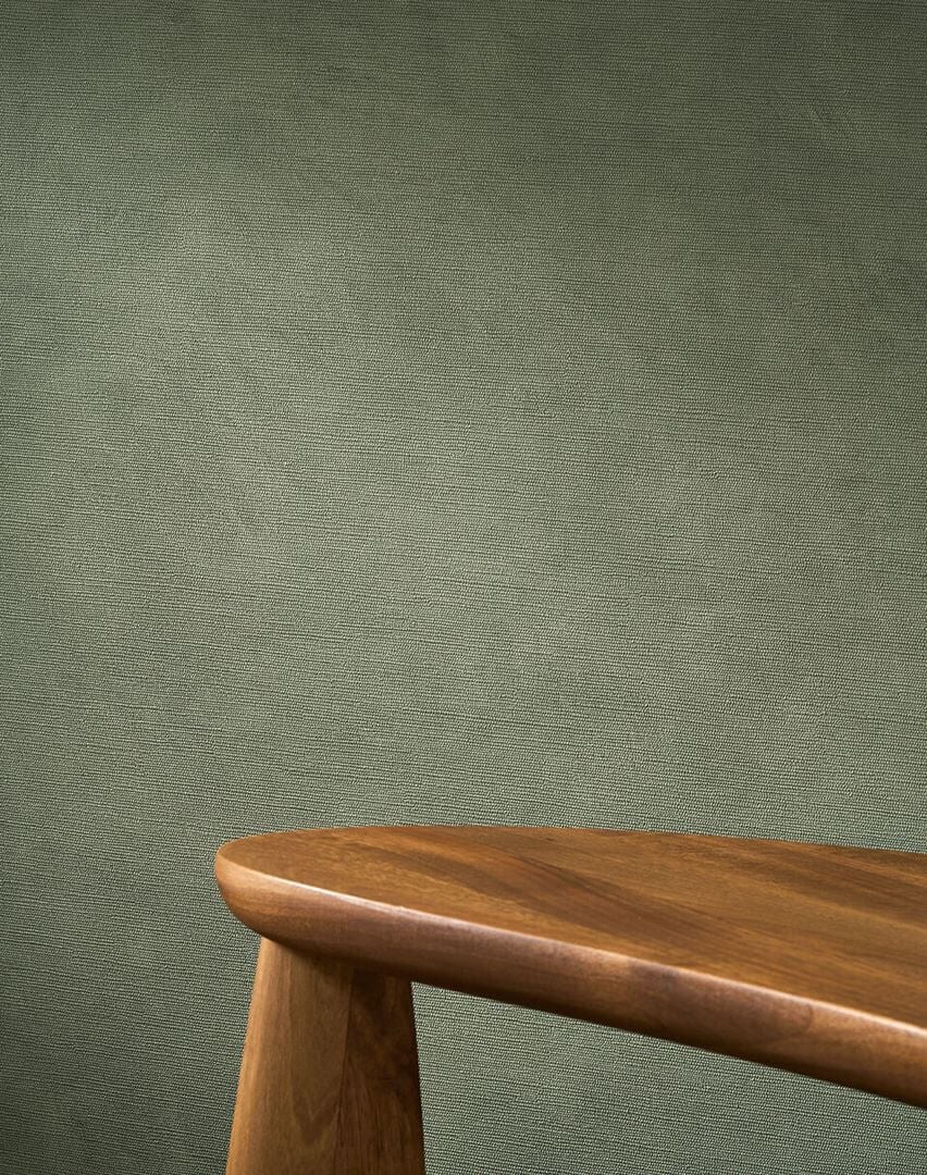 Tapeta obiektowa imitująca płótno Texdecor LIME 91820426 Lime