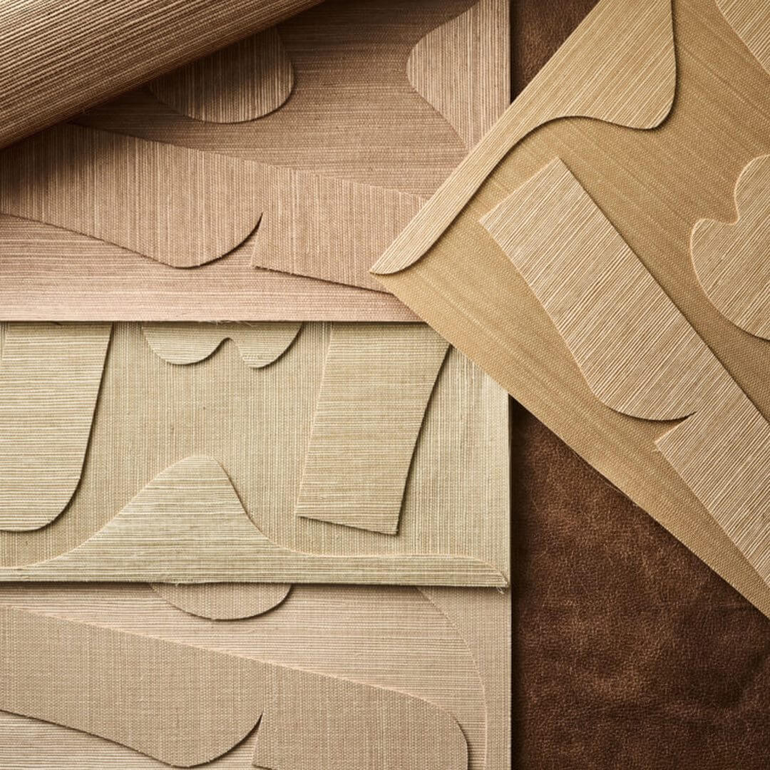 Tapeta naturalna geometryczna Omexco KIM23 Kisa Kim Mupangilaï – zestaw 12 płytek