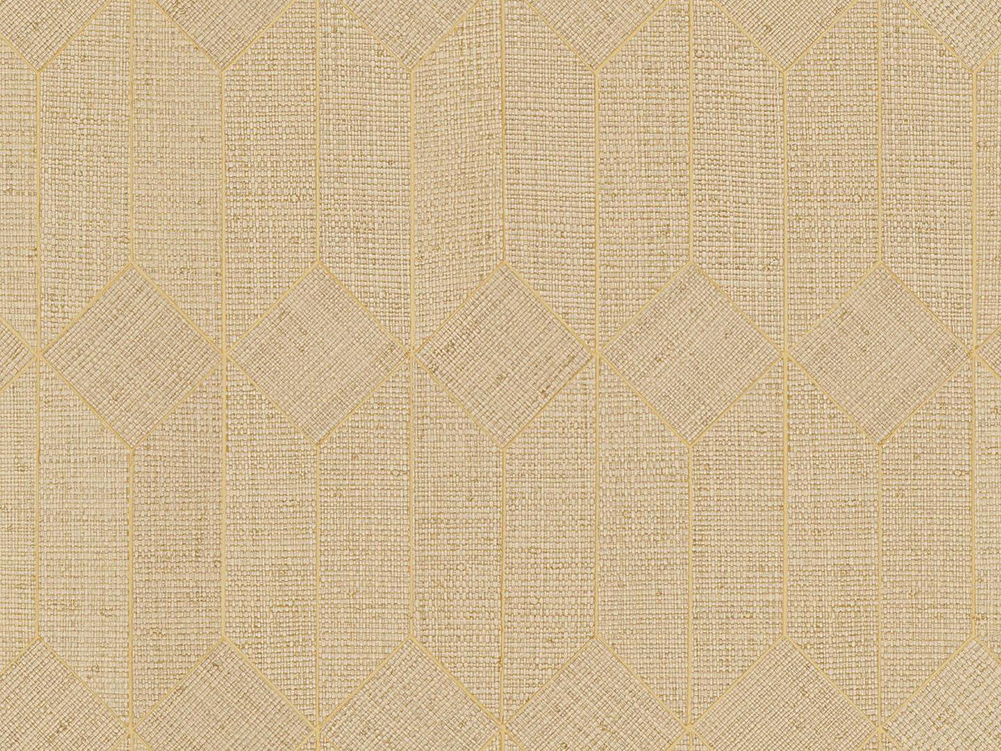 Tapeta włókna rafii - geometryczna Omexco TRU31 Raffia Tribu