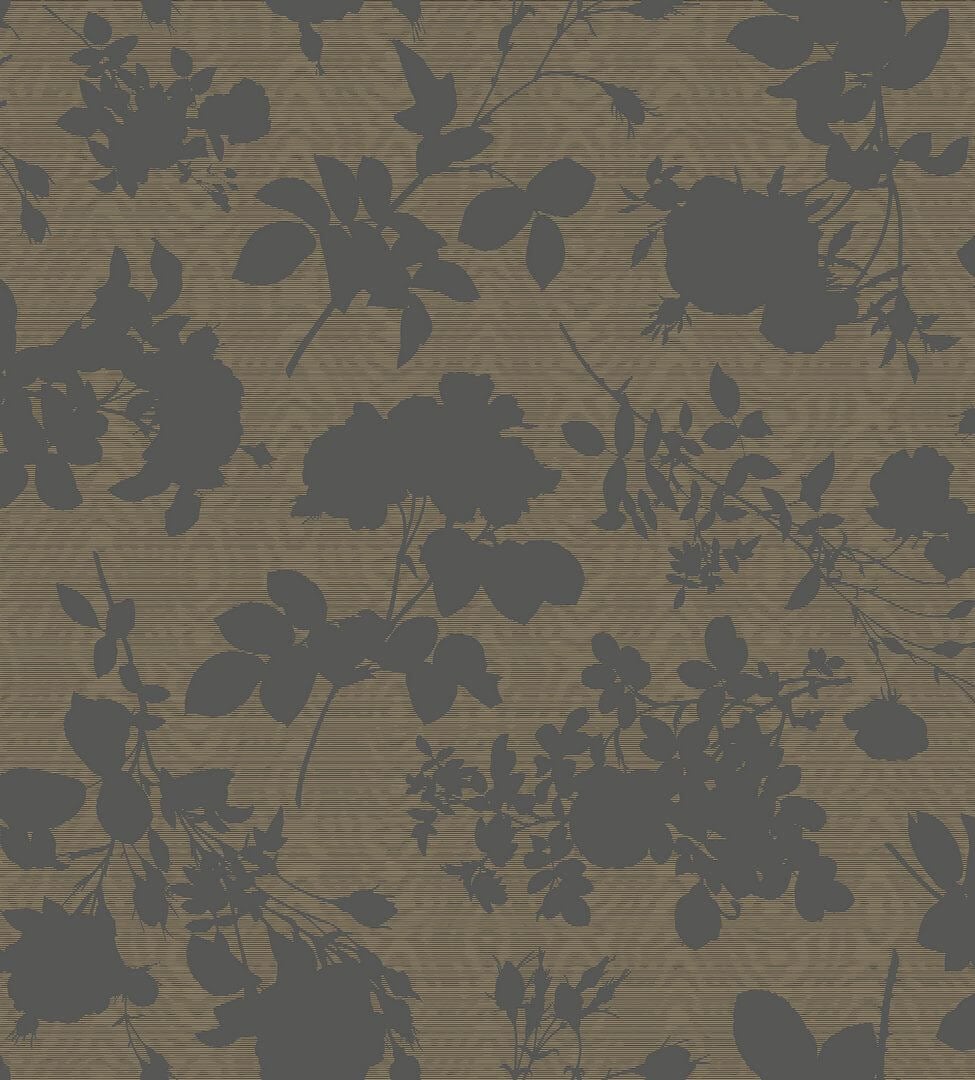 Tapeta roślinna z efektem mory jedwabiu Cole & Son 130/3008 Absence of Roses Moiré Vivienne Westwood