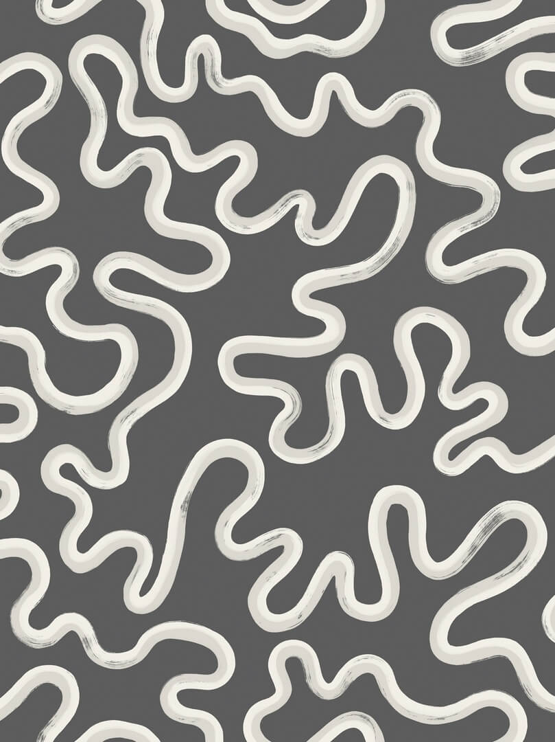 Tapeta falujące linie Cole & Son 130/8028 Rainforest Squiggle Vivienne Westwood