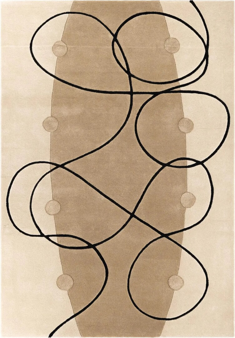 Dywan wełniany Carpets & More X Malwina Konopacka Marseille Black 5520 Voyage