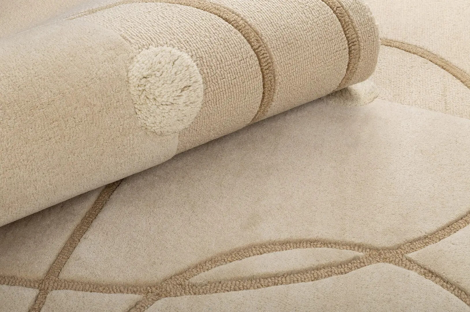 Dywan wełniany Carpets & More X Malwina Konopacka Marseille Ecru 5519 Voyage