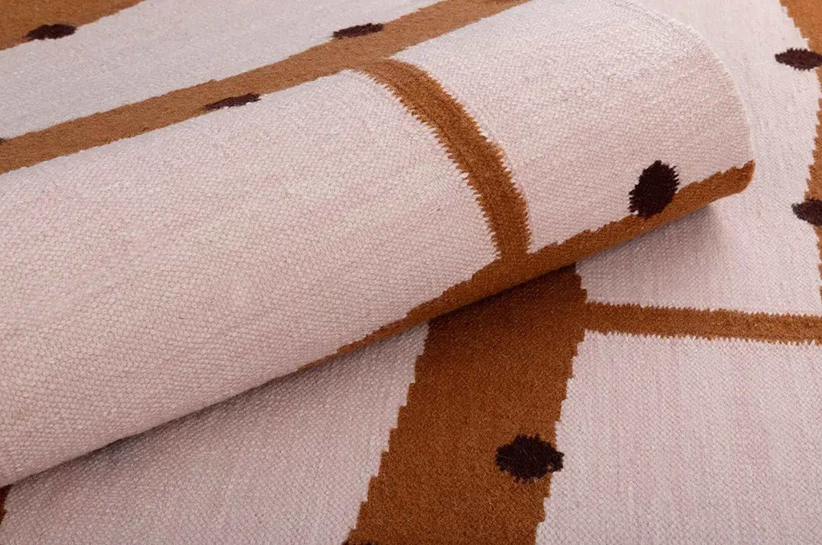 Dywan kilimowy wełniany Carpets & More X Malwina Konopacka Rio Terracotta 5528 Voyage