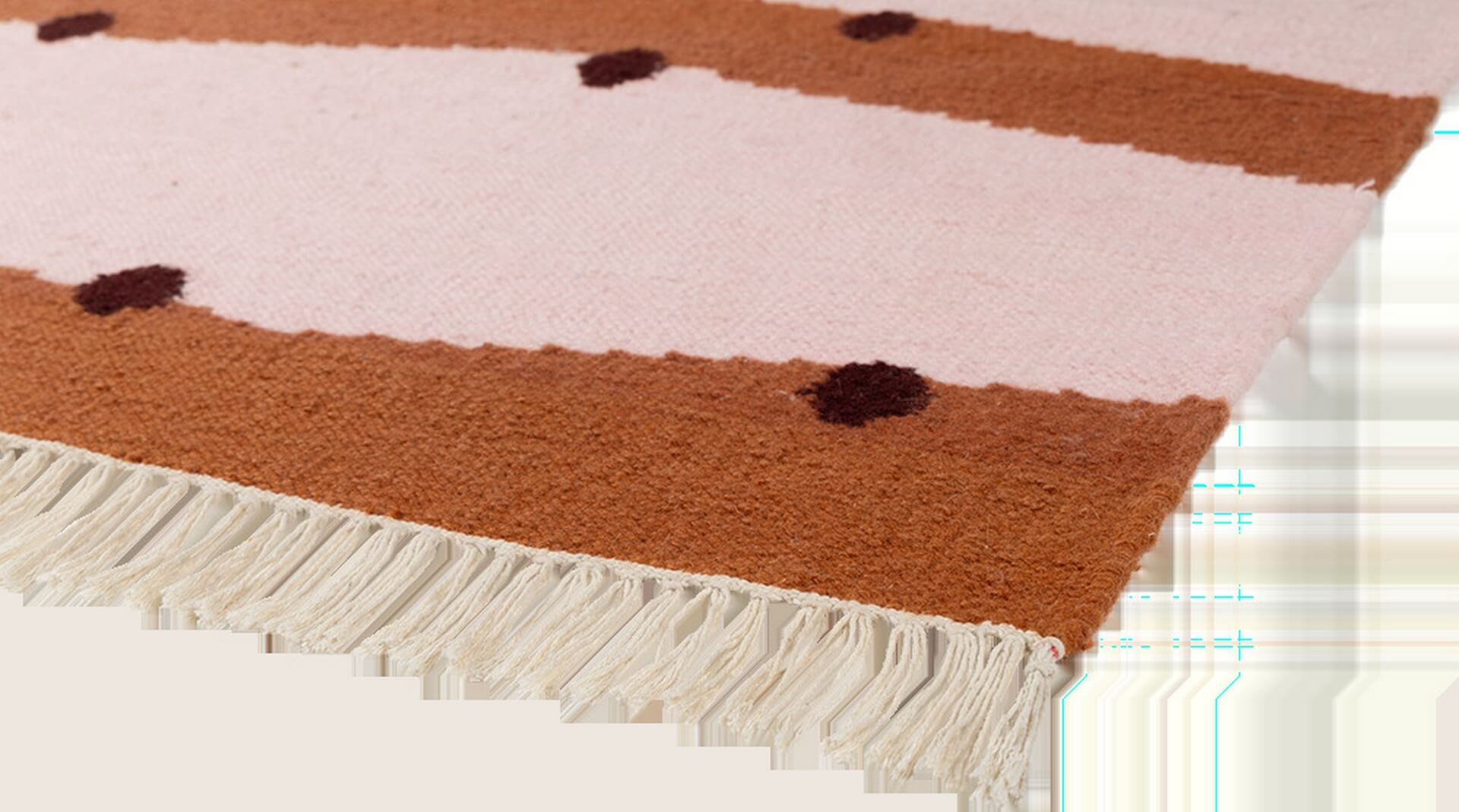 Dywan kilimowy wełniany Carpets & More X Malwina Konopacka Rio Terracotta 5528 Voyage