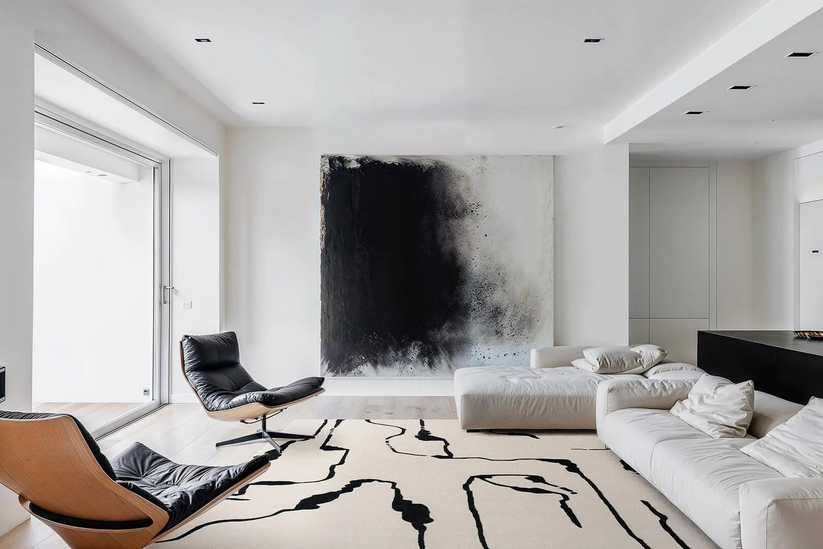 Dywan abstrakcyjny Carpets & More SHAPES CANYON WHITE 5117
