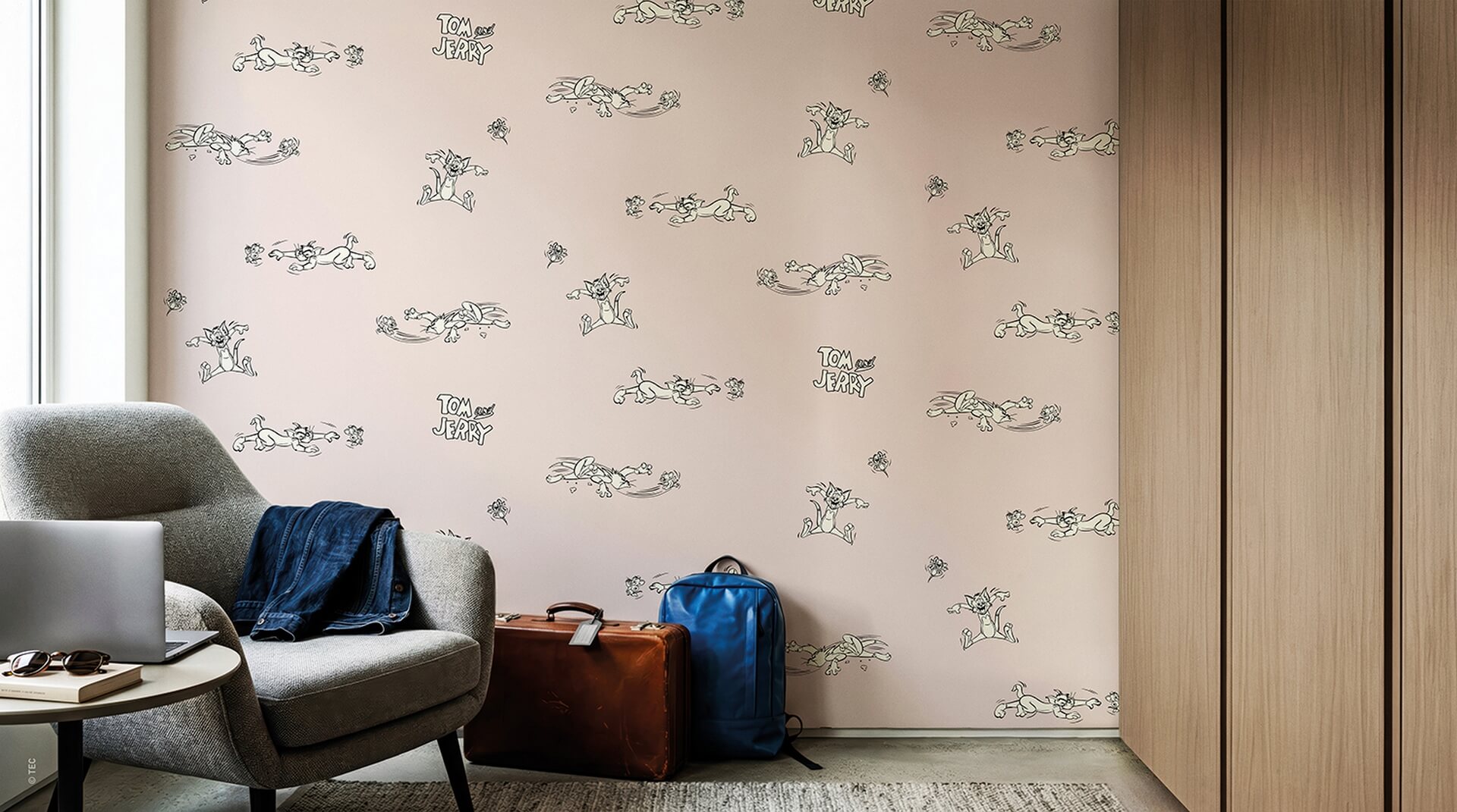 Tapeta London Art Tom & Jerry WBT&J115-3 Warner Bros