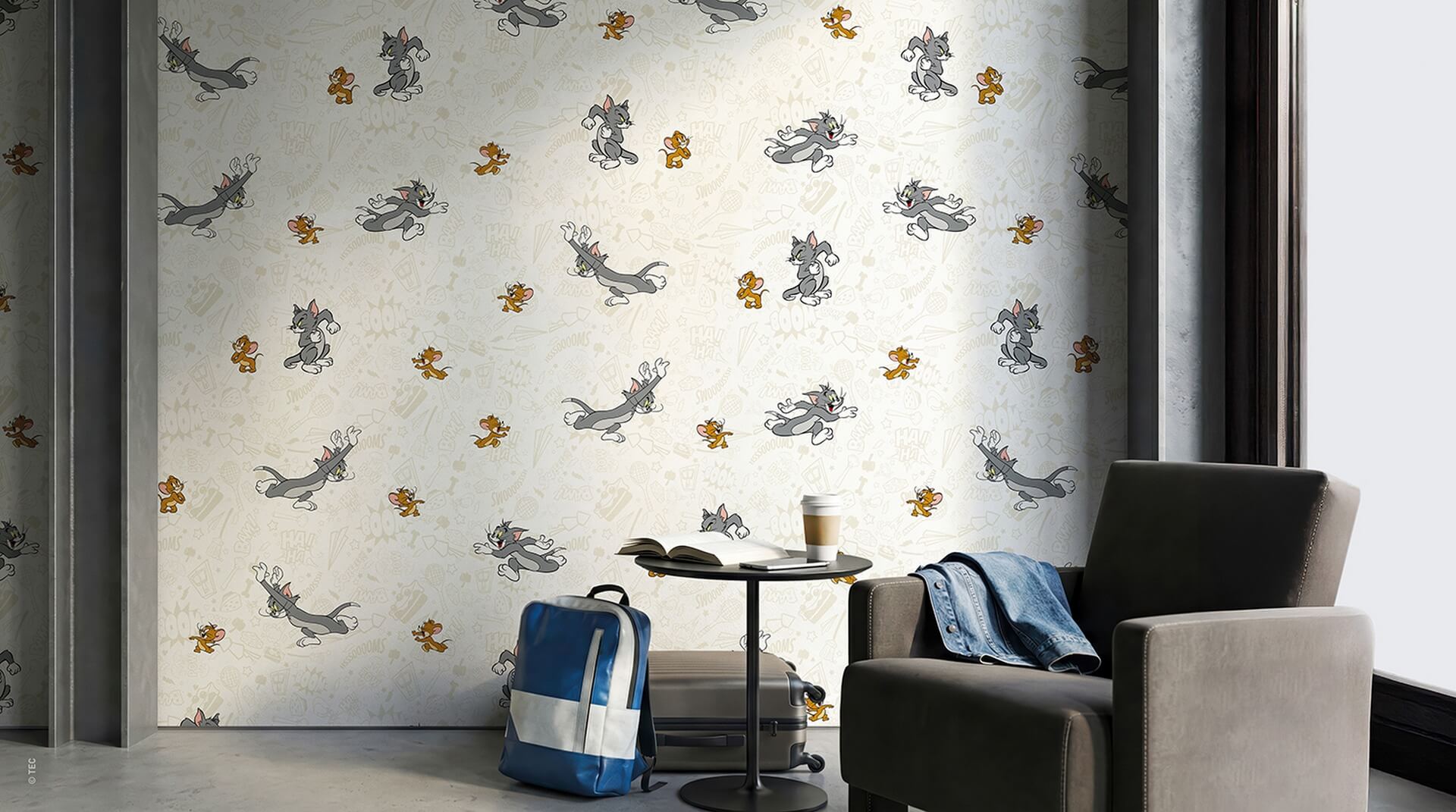 Tapeta London Art Tom & Jerry WBT&J117-3 Warner Bros